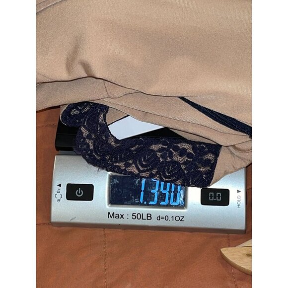 NWT Dress The Population Navy Nicole Lace Sheath Midi Dress  Women's Size L - Picture 13 of 13